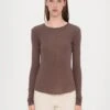 VINCITA - Long Sleeved Top - Cioccolato