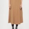 CIRCEO - A-line Skirt - Cammello