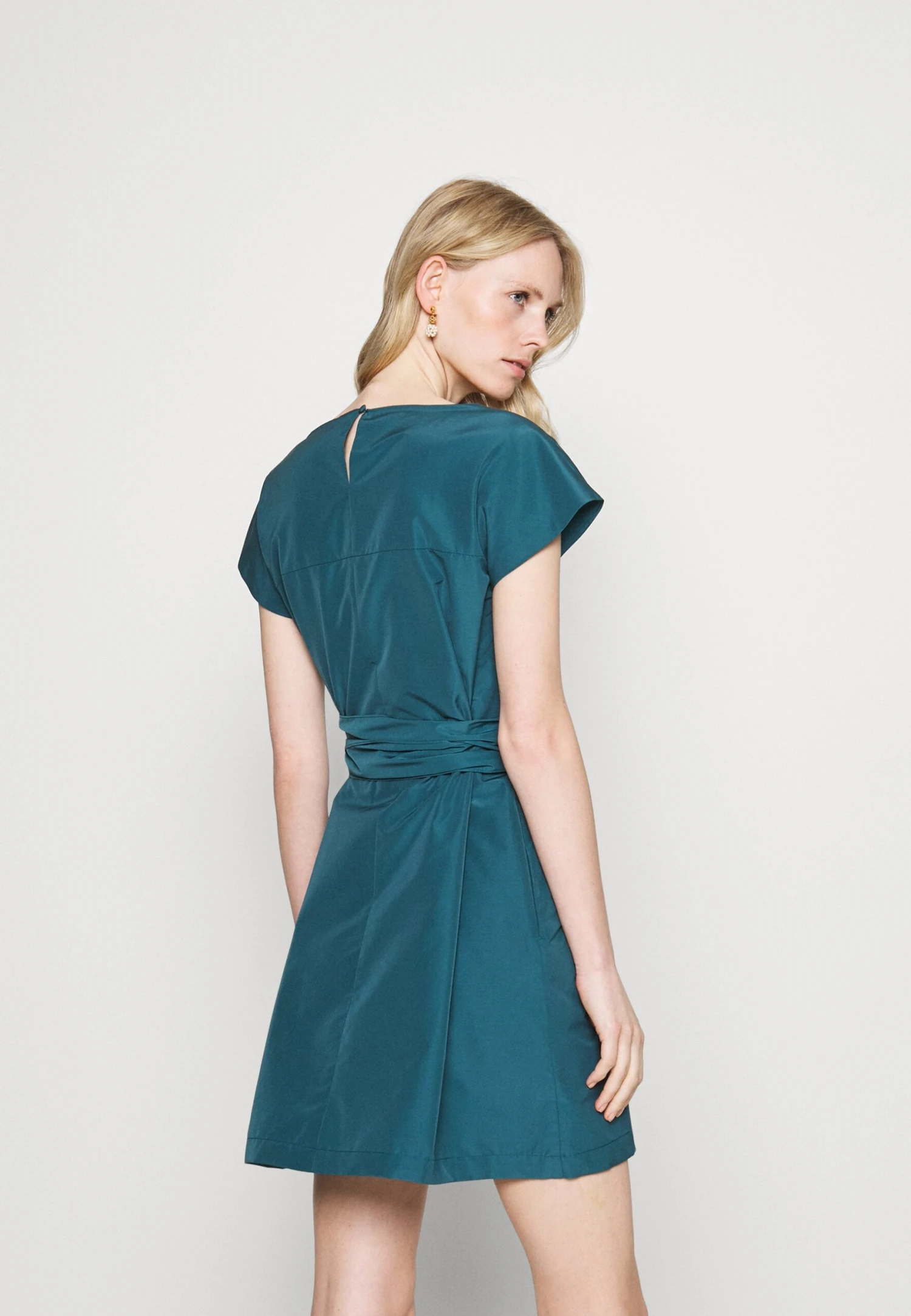 Tripoli - Day Dress - Petrolio 3 Tripoli - Day Dress - Petrolio - Image 3