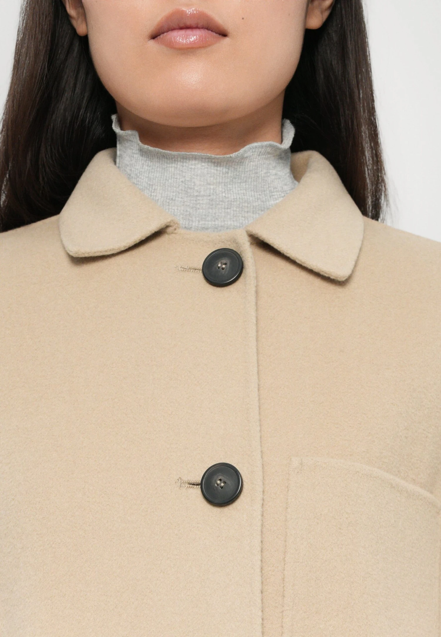 ZENONE - Classic Coat - Beige 7 ZENONE - Classic Coat - Beige - Image 7