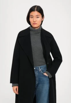 MANU - Classic Coat - Nero -The LBD Shop 17da7c64299944ac9187ea0324653000