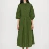KENTIA - Shirt Dress - Dark Green