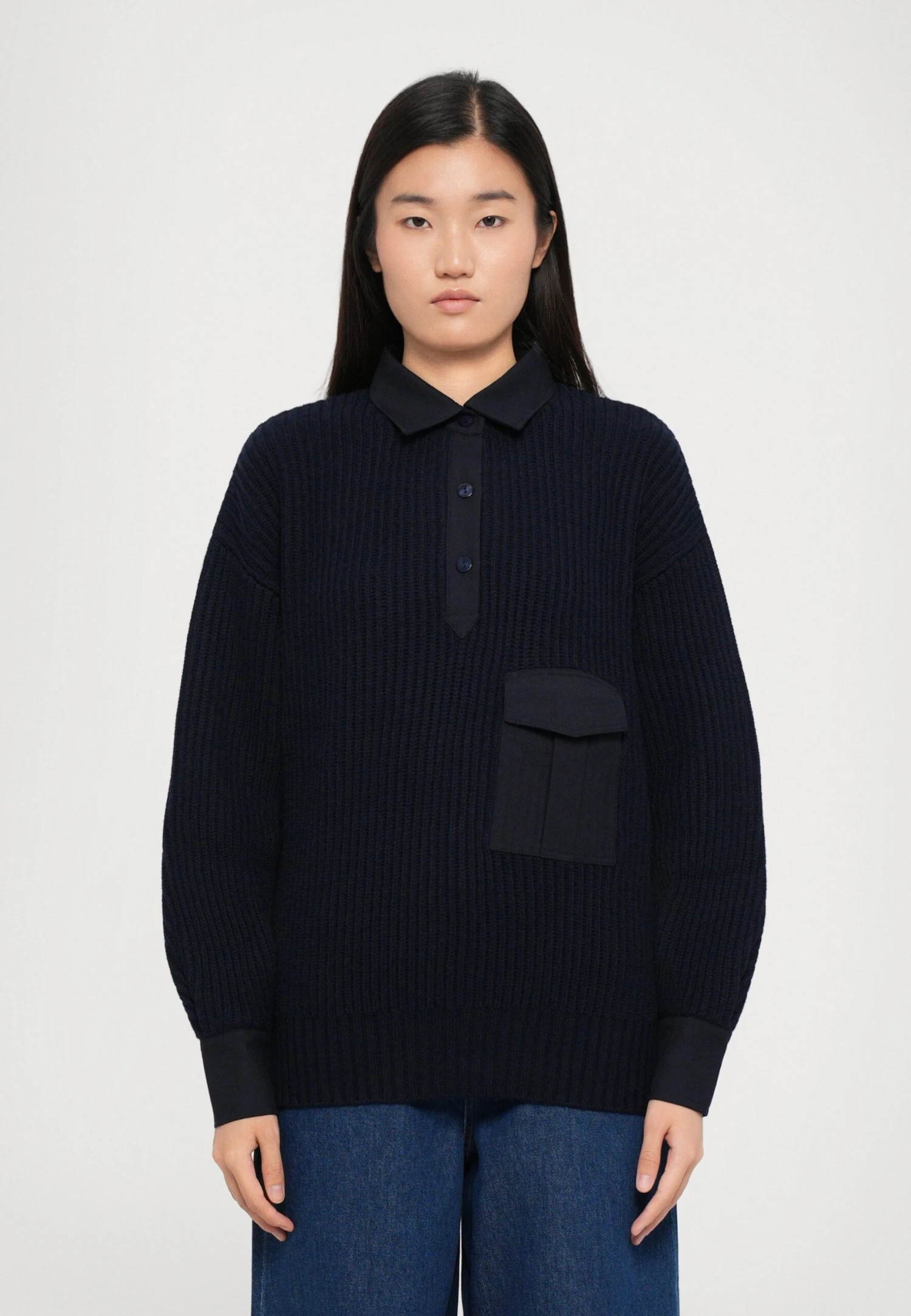 VANDA - Jumper - Blu Marino 1 VANDA - Jumper - Blu Marino