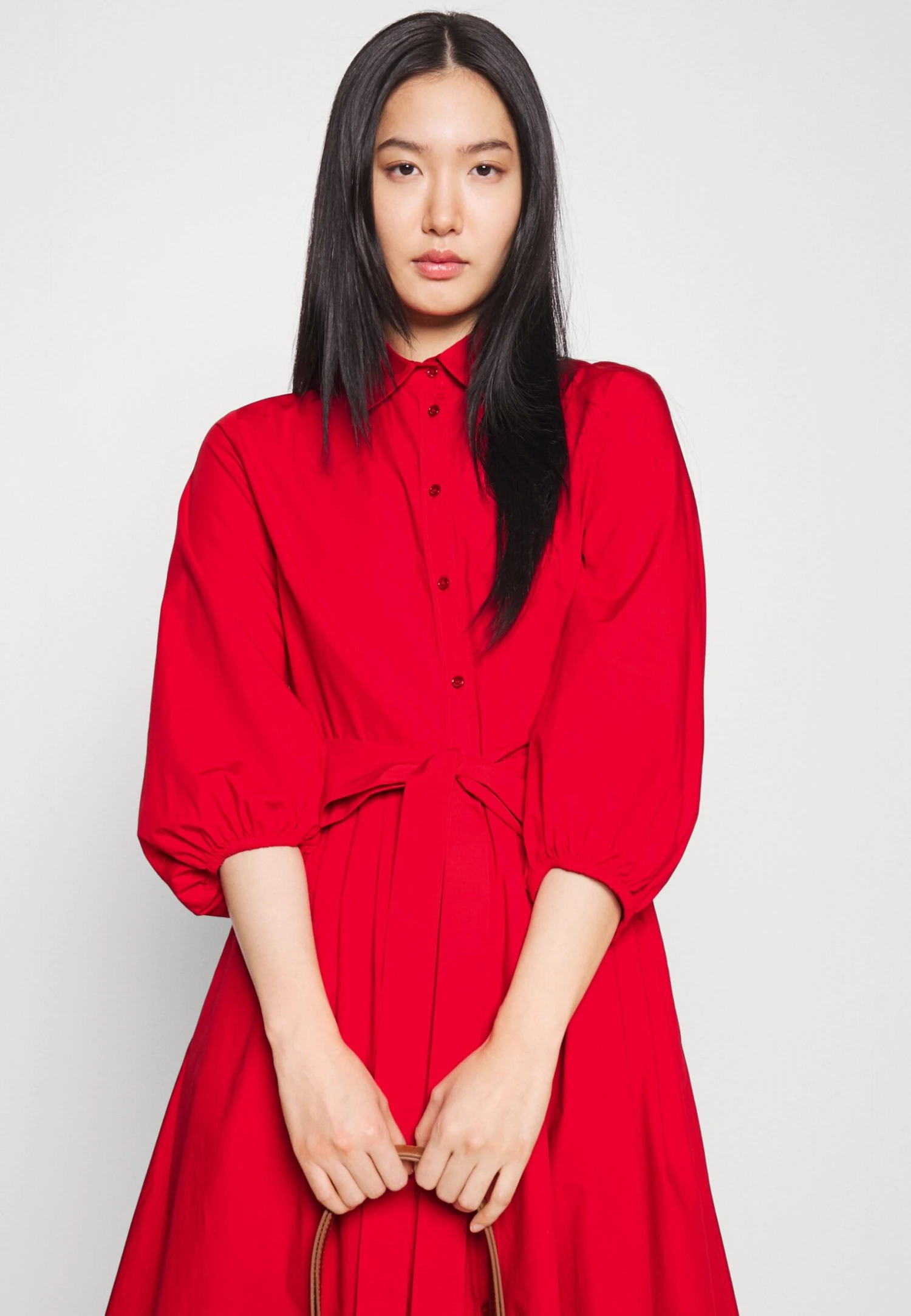 Abete - Shirt Dress - Rosso 5 Abete - Shirt Dress - Rosso - Image 5
