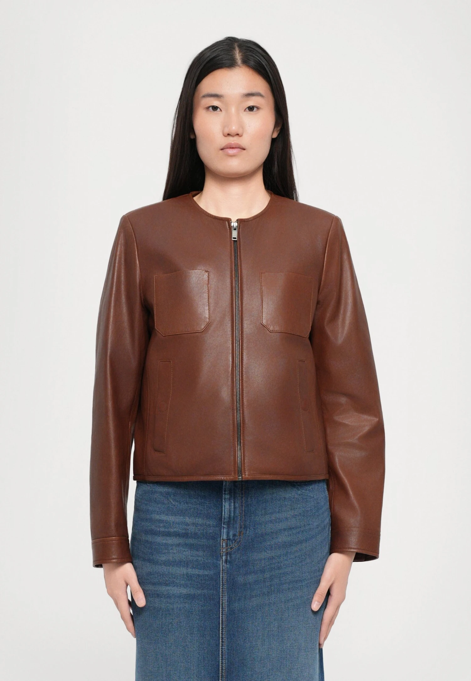 Leather Jacket - Cuoio 1 Leather Jacket - Cuoio