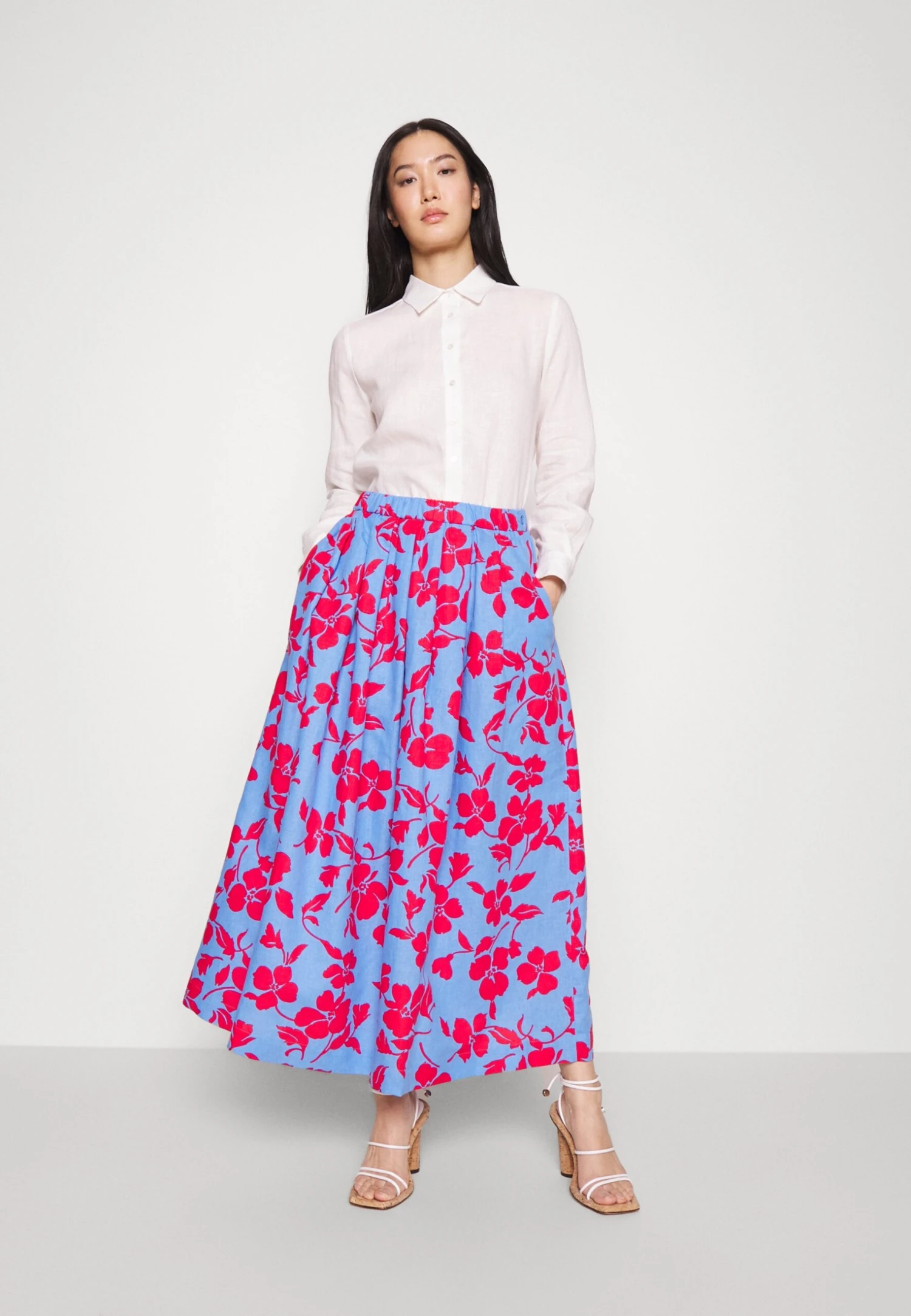 Cannes - Maxi Skirt - Azzurro 2 Cannes - Maxi Skirt - Azzurro - Image 2