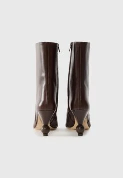 ROLLIO - High Heeled Ankle Boots - Marrone Scuro -The LBD Shop 279f1fce573a4742bb7a178743639e6f