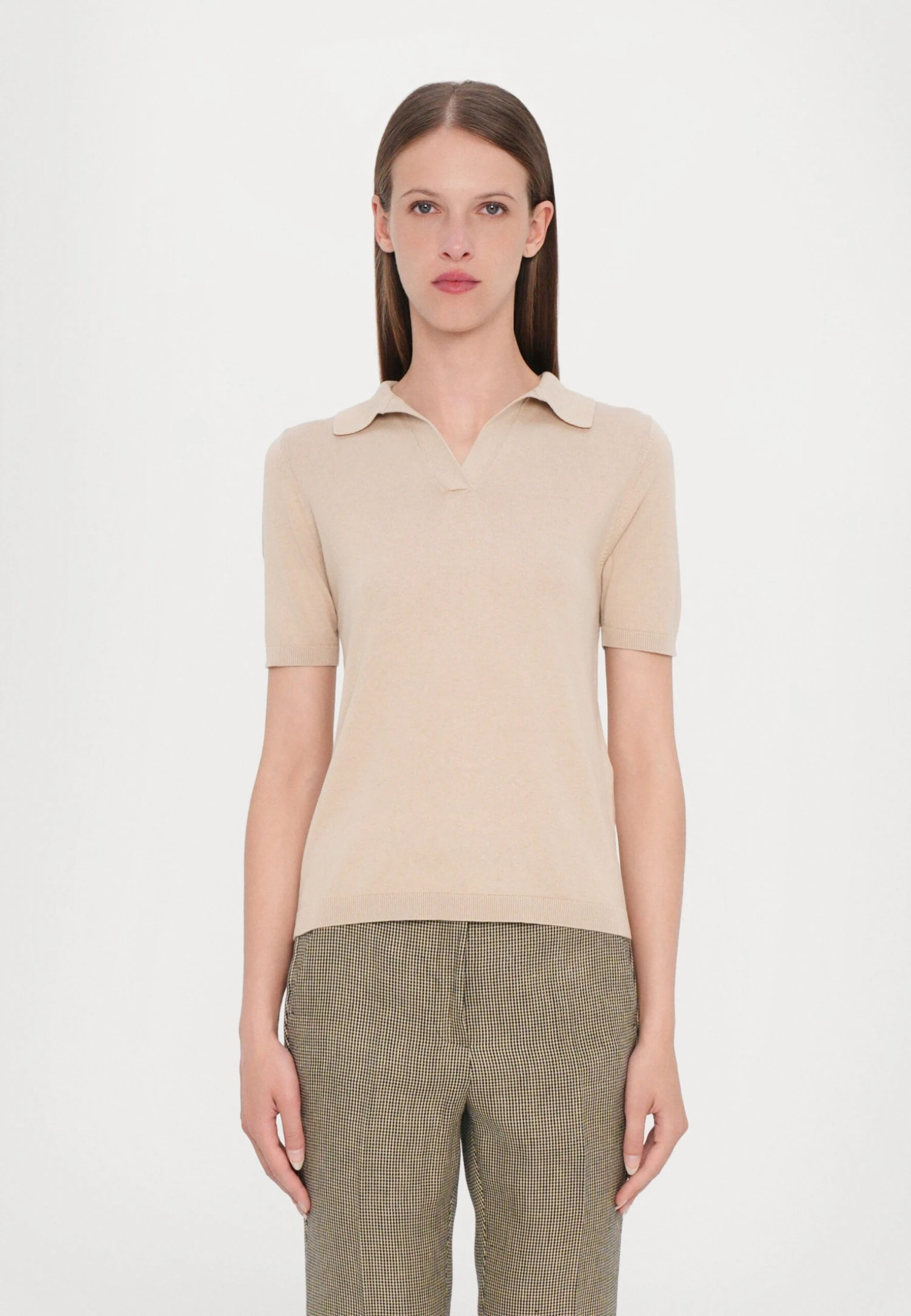 RONCOLO - Polo Shirt - Beige 1 RONCOLO - Polo Shirt - Beige
