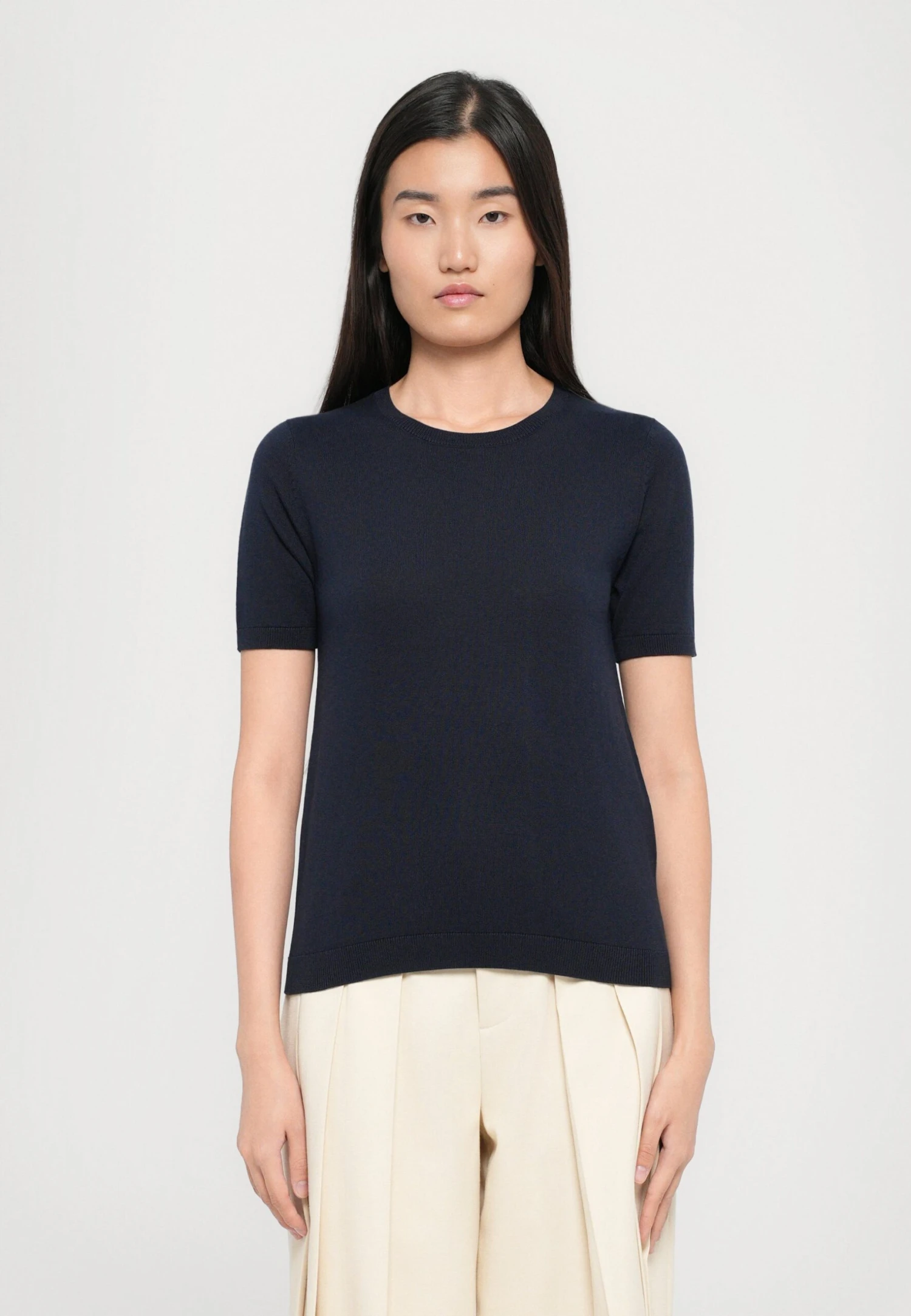 AGRO - Basic T-shirt - Blu 1 AGRO - Basic T-shirt - Blu