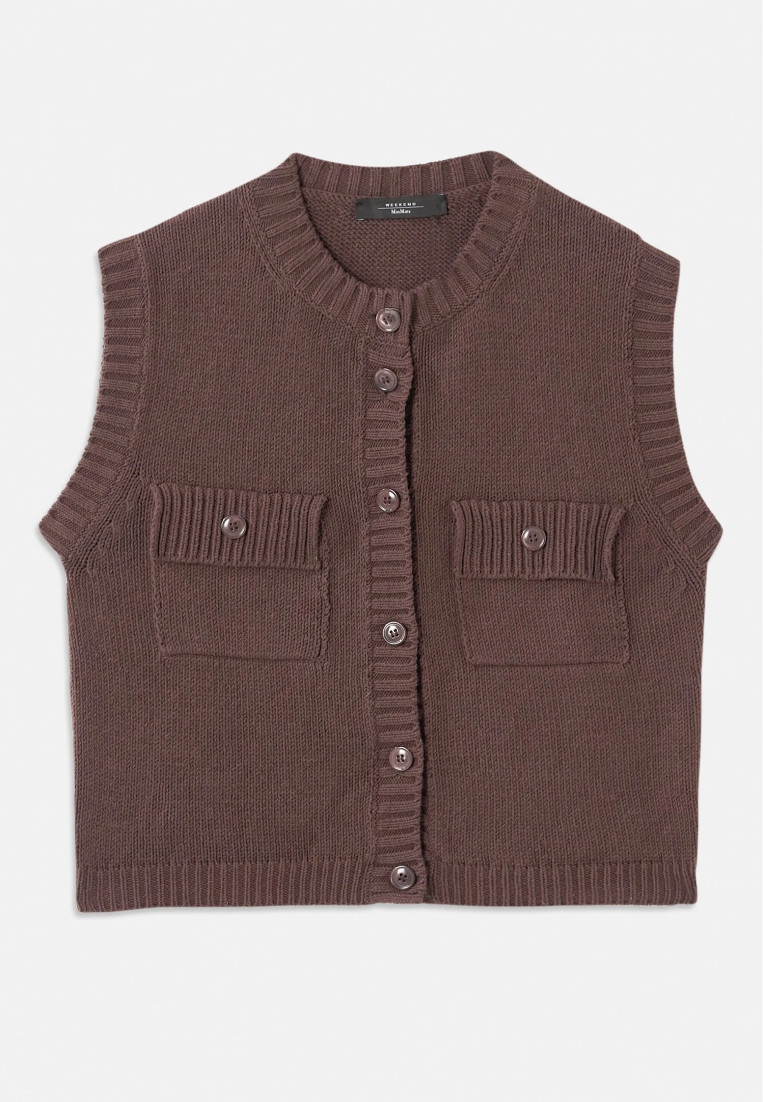CAPRARA - Waistcoat - Cioccolato 6 CAPRARA - Waistcoat - Cioccolato - Image 6