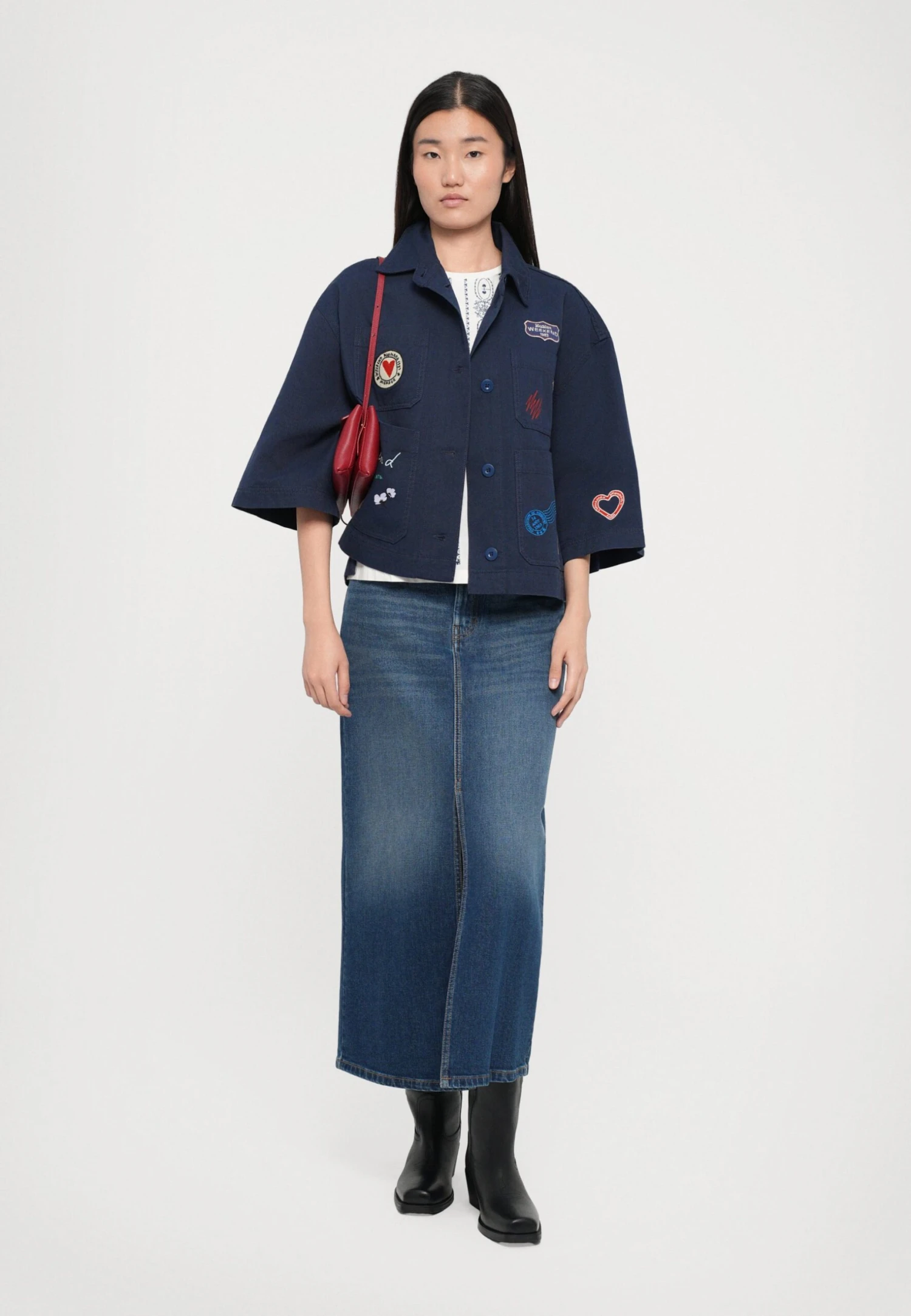 ASSUAN - Denim Jacket - Blu Marino 2 ASSUAN - Denim Jacket - Blu Marino - Image 2