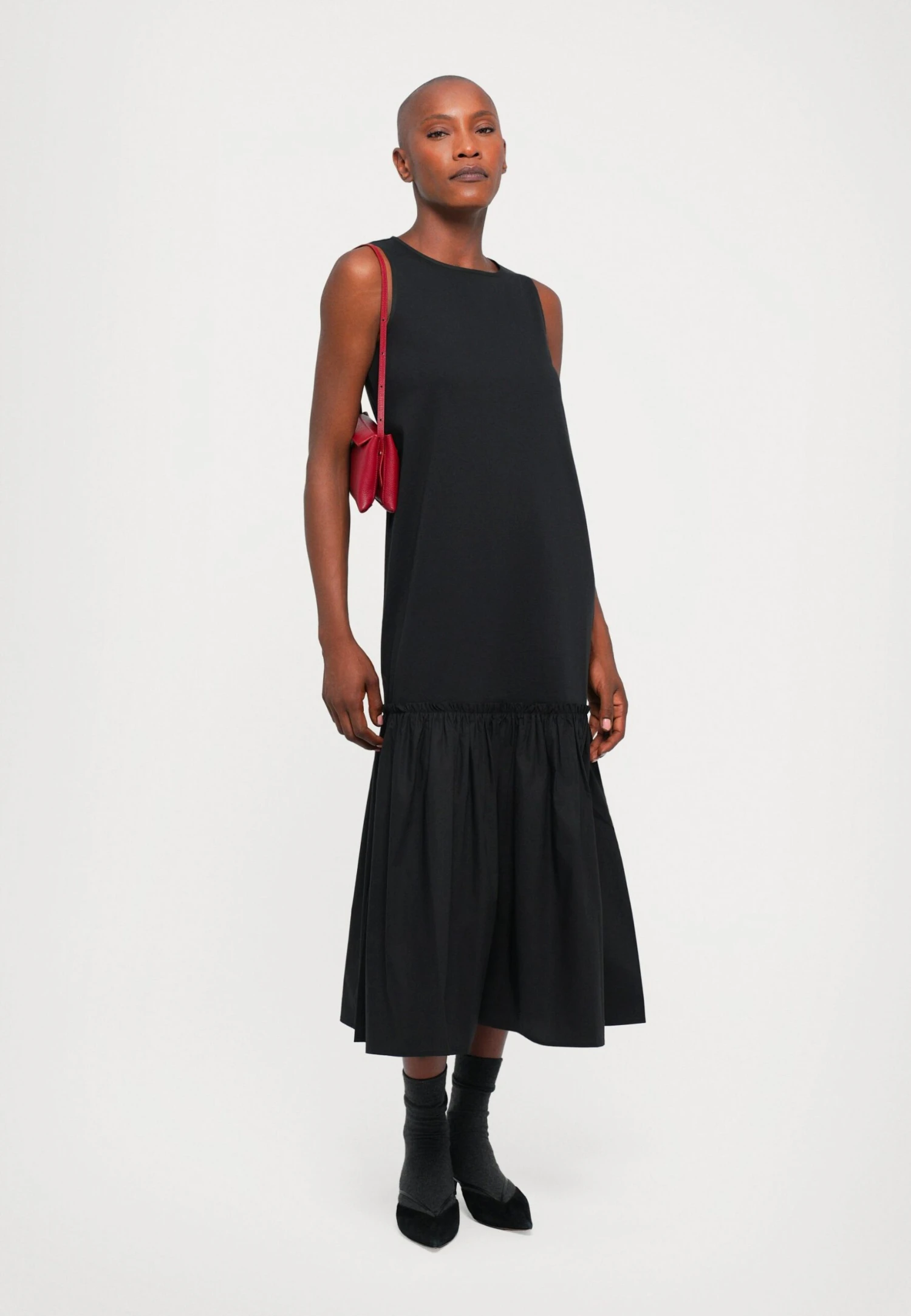 OSMIO - Jersey Dress - Nero 2 OSMIO - Jersey Dress - Nero - Image 2