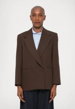 GINSENG - Blazer - Marrone Scuro