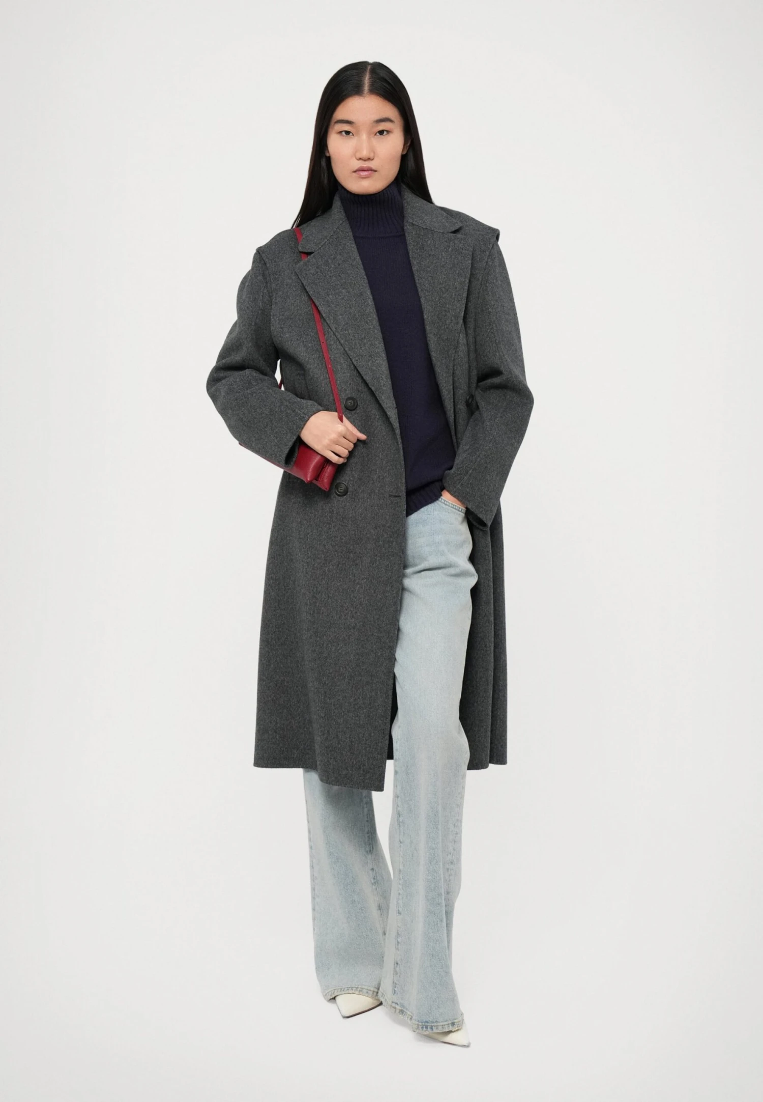 SABADEL - Classic Coat - Antracite 2 SABADEL - Classic Coat - Antracite - Image 2