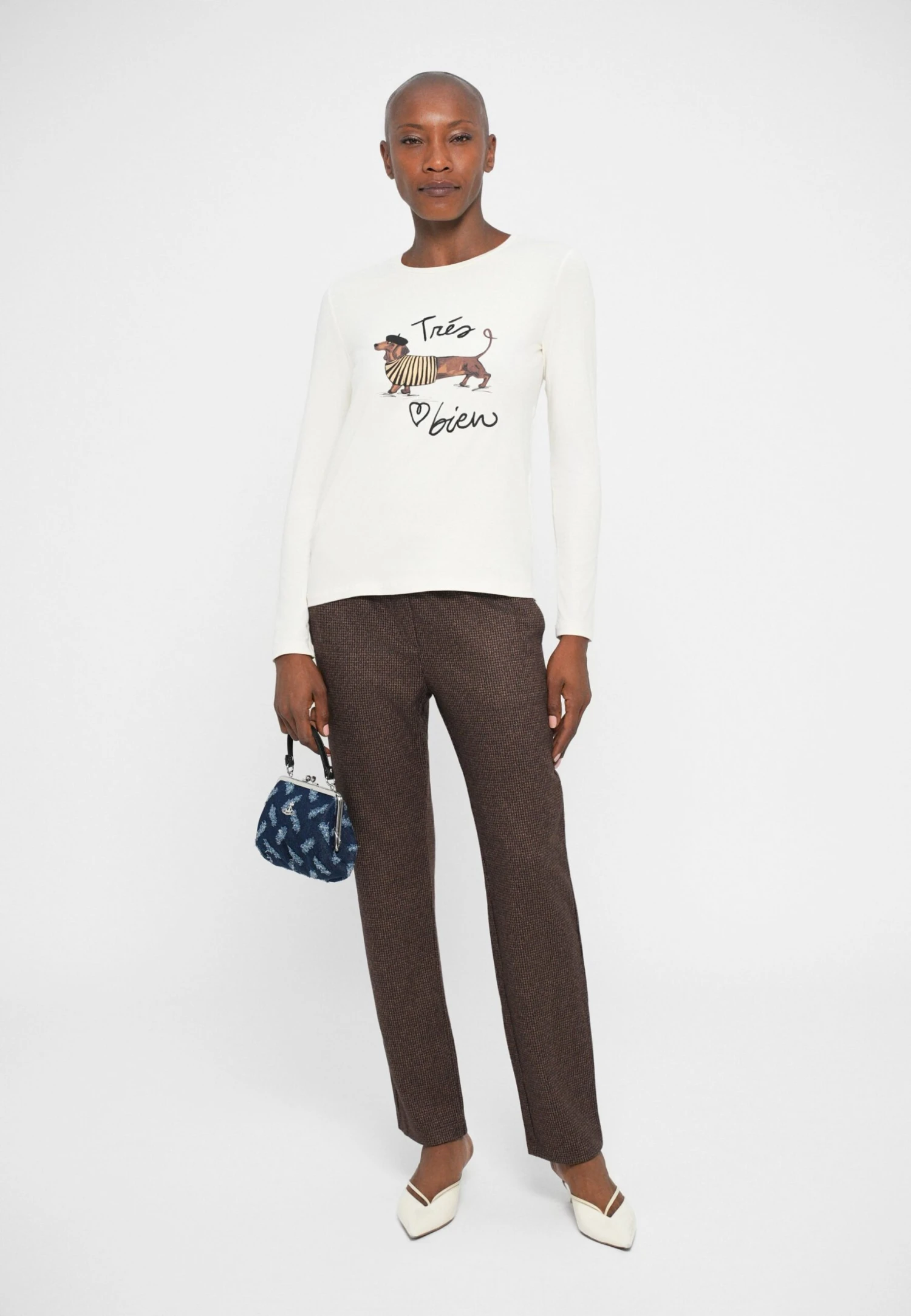 RENOIR - Long Sleeved Top - Ecru 2 RENOIR - Long Sleeved Top - Ecru - Image 2