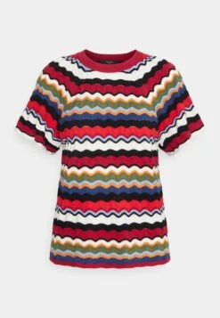 Manuele - Print T-Shirt - Rosso Scuro -The LBD Shop 3f1902d4ebf346e9ad16ca59691dabd0