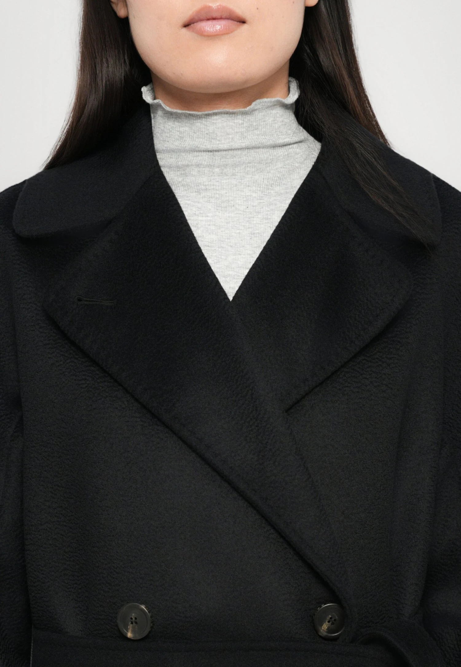 RESINA - Classic Coat - Nero 7 RESINA - Classic Coat - Nero - Image 7