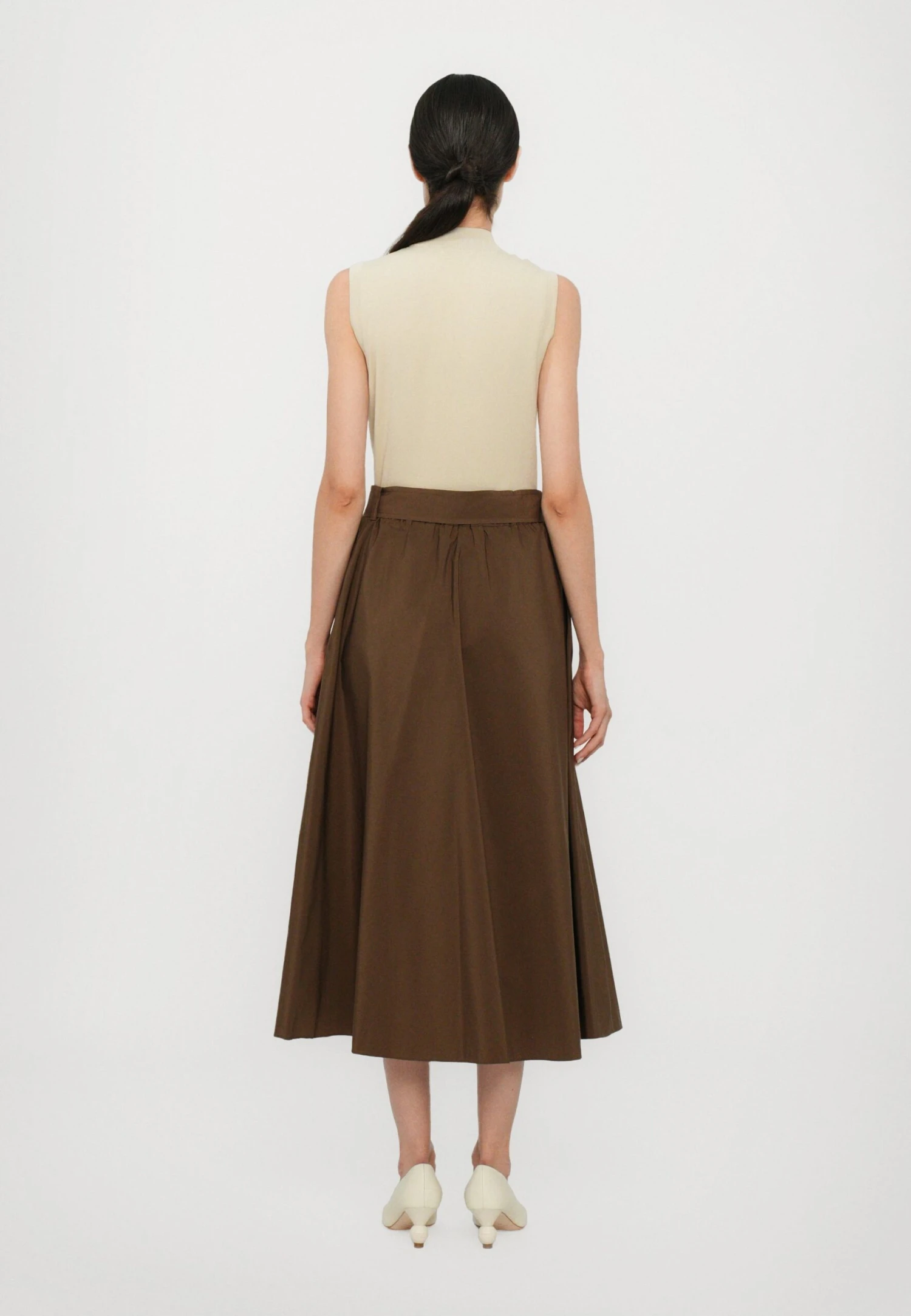 ZARDA - A-line Skirt - Cioccolato 3 ZARDA - A-line Skirt - Cioccolato - Image 3