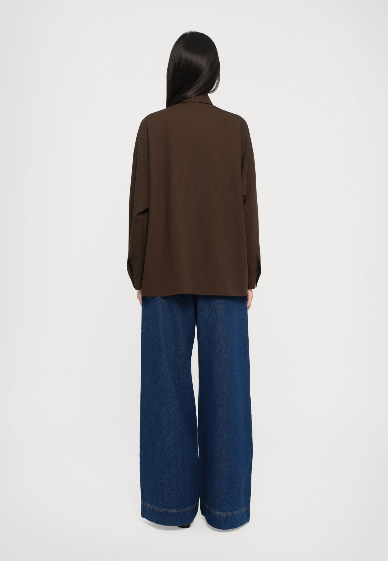 FIRMINA - Button-down Blouse - Marrone Scuro 3 FIRMINA - Button-down Blouse - Marrone Scuro - Image 3