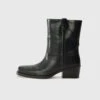 RANCH - Cowboy/biker Ankle Boot - Nero