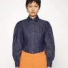 Pantera - Button-Down Blouse - Blu