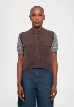 CAPRARA - Waistcoat - Cioccolato