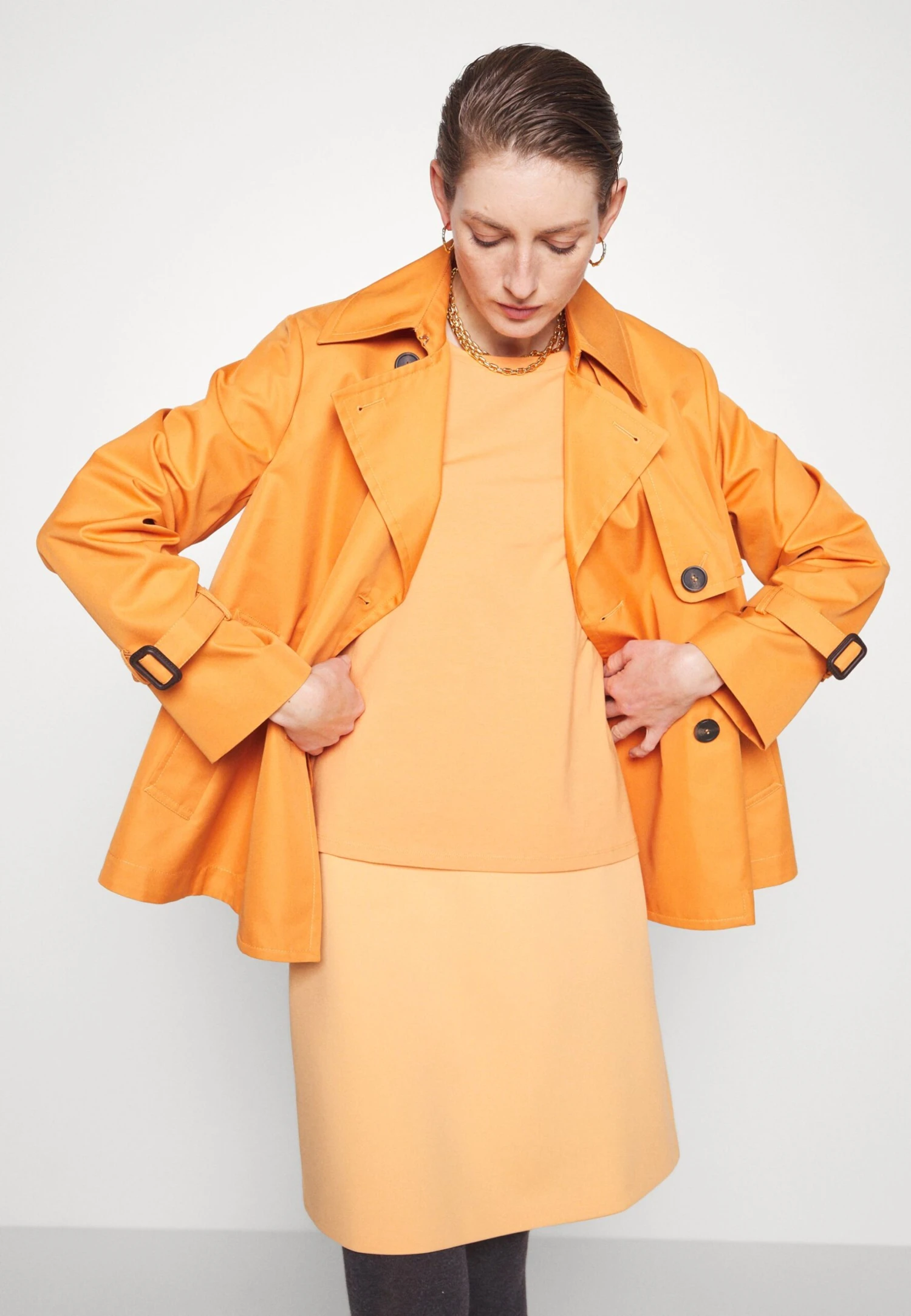 Cina - A-Line Skirt - Arancio 6 Cina - A-Line Skirt - Arancio - Image 6