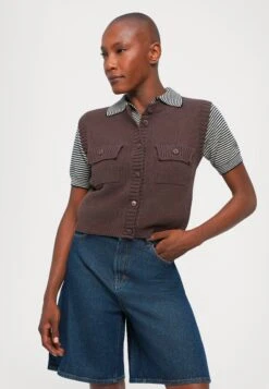 CAPRARA - Waistcoat - Cioccolato 11 CAPRARA - Waistcoat - Cioccolato -The LBD Shop 5559da13f08f470bae0158ea60b624bd