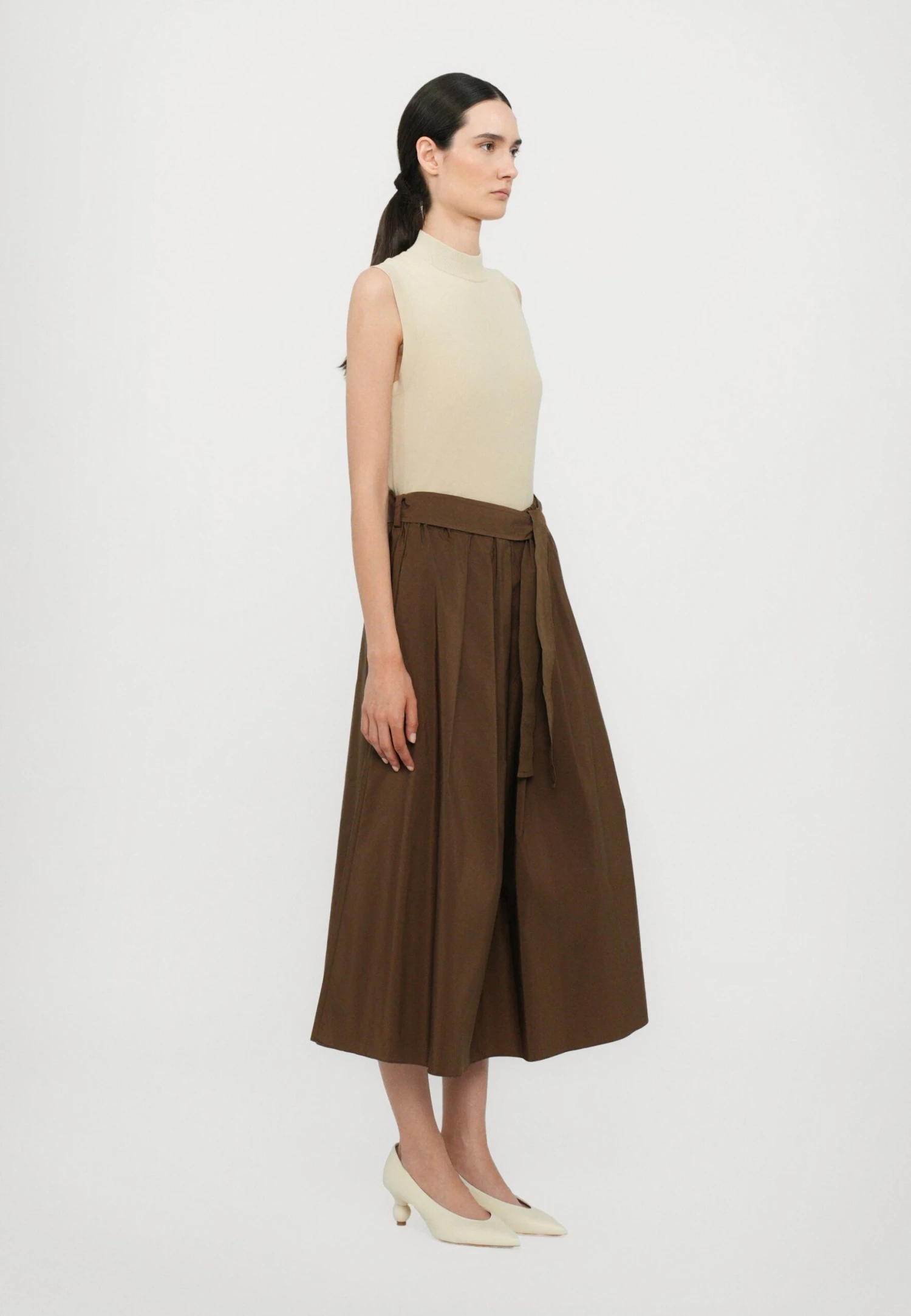 ZARDA - A-line Skirt - Cioccolato 4 ZARDA - A-line Skirt - Cioccolato - Image 4