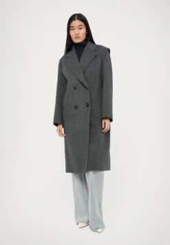 SABADEL - Classic Coat - Antracite 11 SABADEL - Classic Coat - Antracite -The LBD Shop 5604e68766d04950b0e0454e5c8a4666