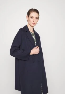 Rivetto - Classic Coat - Blu -The LBD Shop 591bc47160f44829aa446be02ea59d95