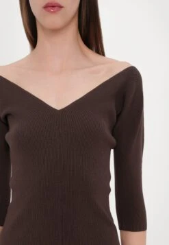 OCEANO - Long Sleeved Top - Cioccolato -The LBD Shop 67025feb2a284061bcfbe7266cc93b87