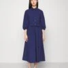 Abete - Shirt Dress - Blu Marino
