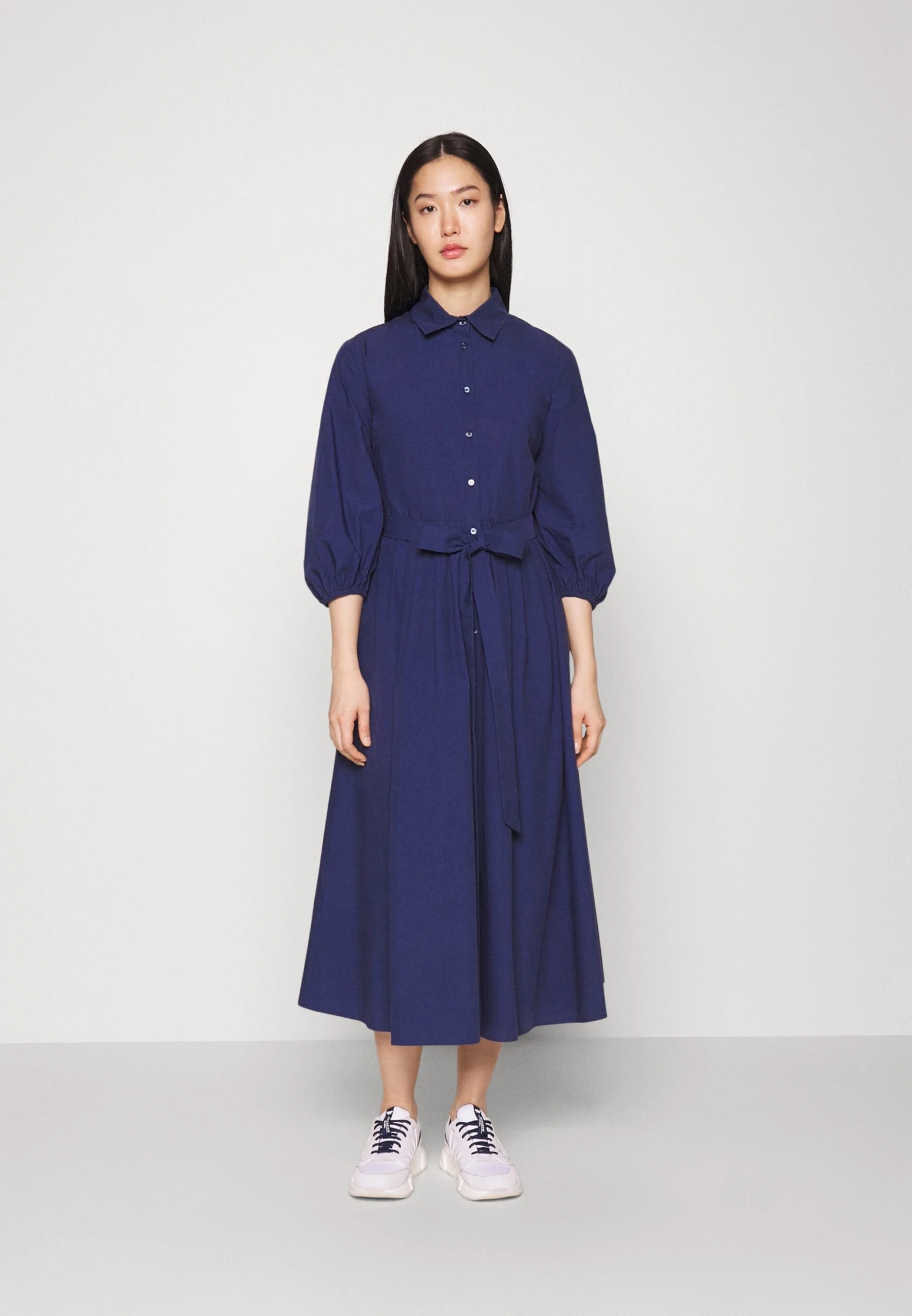 Abete - Shirt Dress - Blu Marino 1 Abete - Shirt Dress - Blu Marino