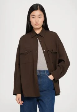 FIRMINA - Button-down Blouse - Marrone Scuro 11 FIRMINA - Button-down Blouse - Marrone Scuro -The LBD Shop 6c57e0e40ec5423c9b742e73b6662c41