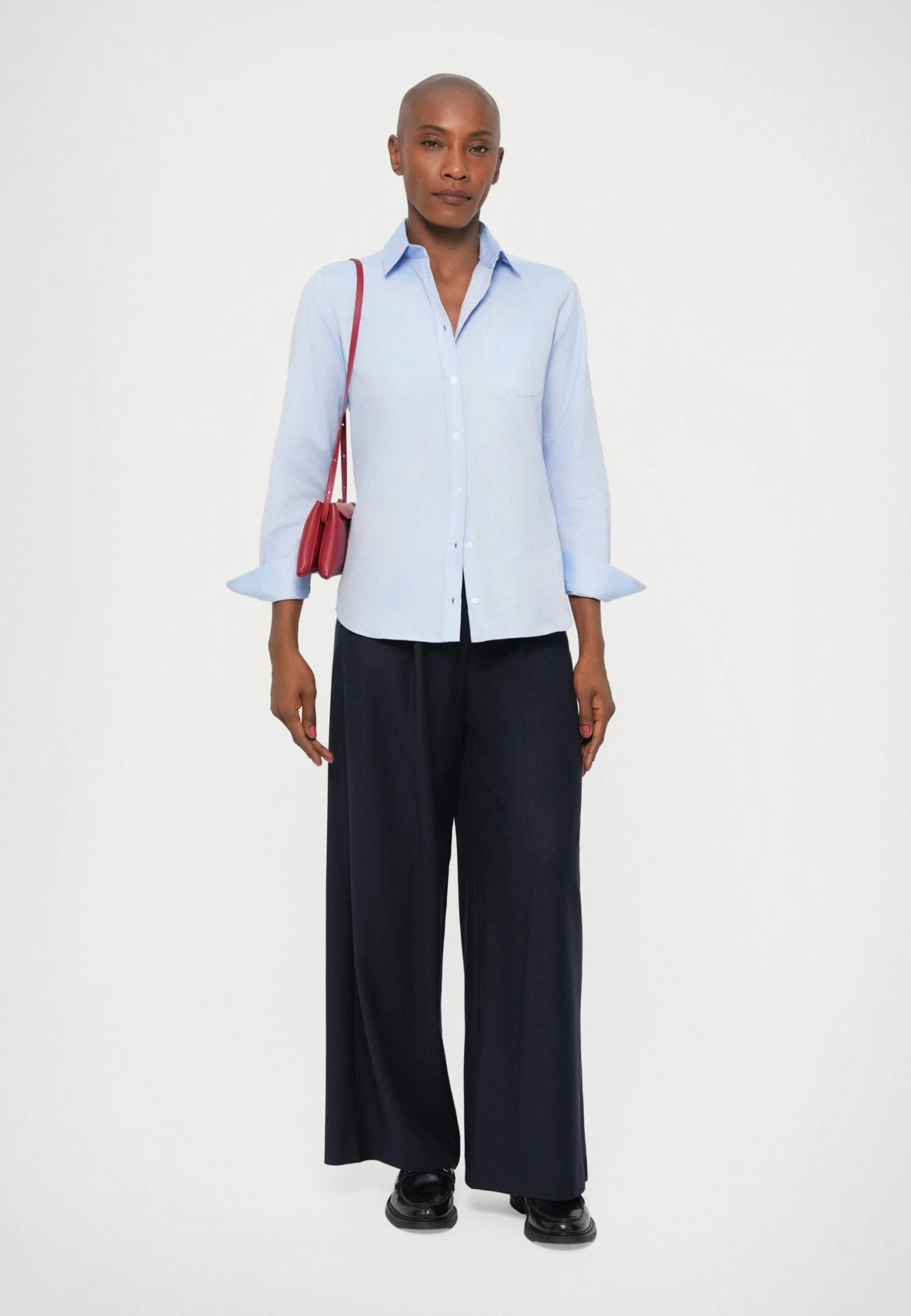 Button-down Blouse - Azzurro 2 Button-down Blouse - Azzurro - Image 2
