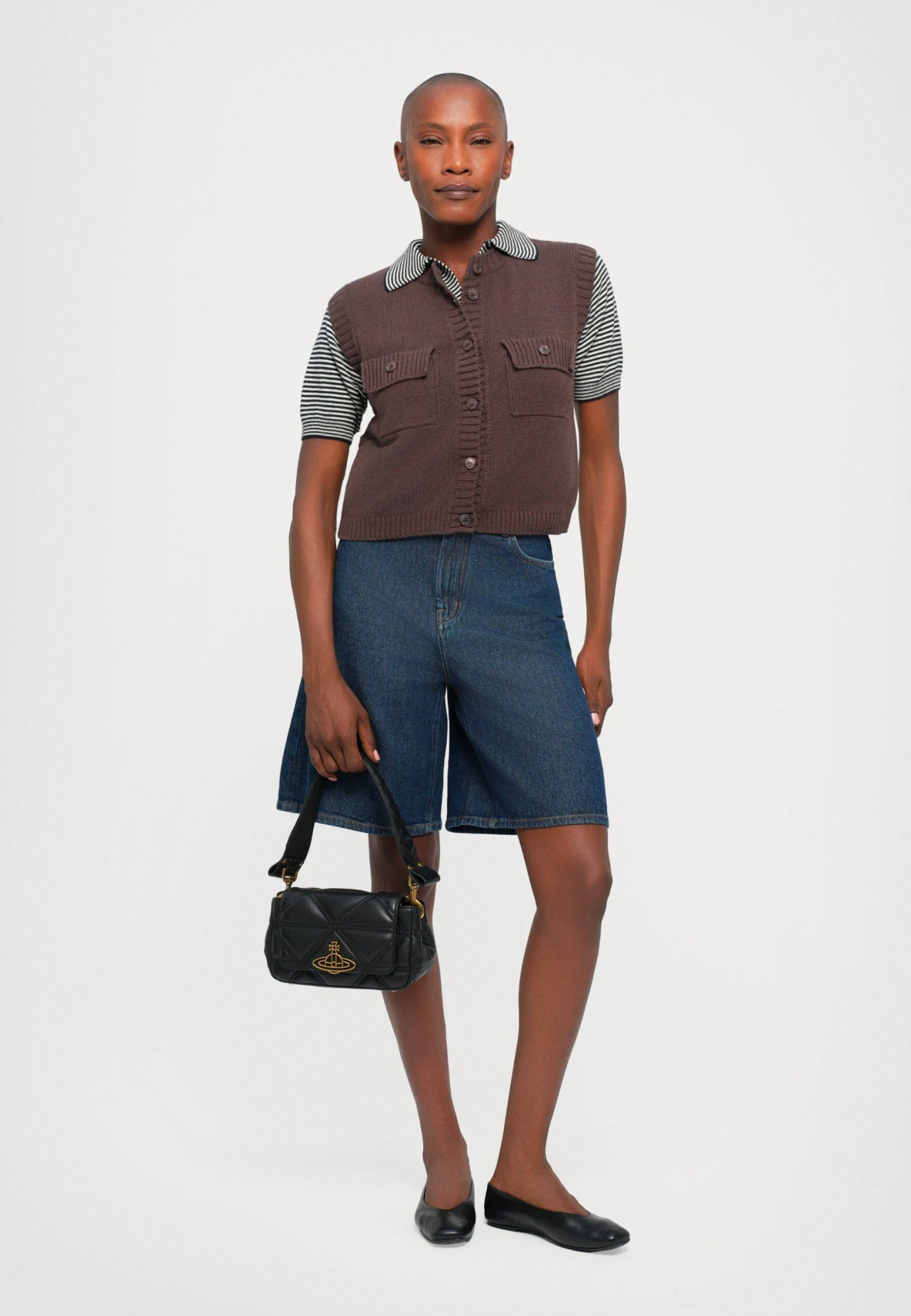 CAPRARA - Waistcoat - Cioccolato 2 CAPRARA - Waistcoat - Cioccolato - Image 2