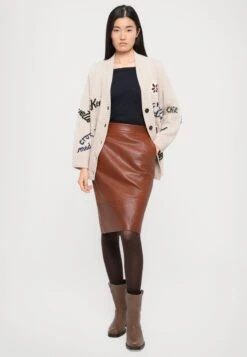 PAPAILE - Leather Skirt - Brown 11 PAPAILE - Leather Skirt - Brown -The LBD Shop 70867f76085b453092a5b31c5409a6cf