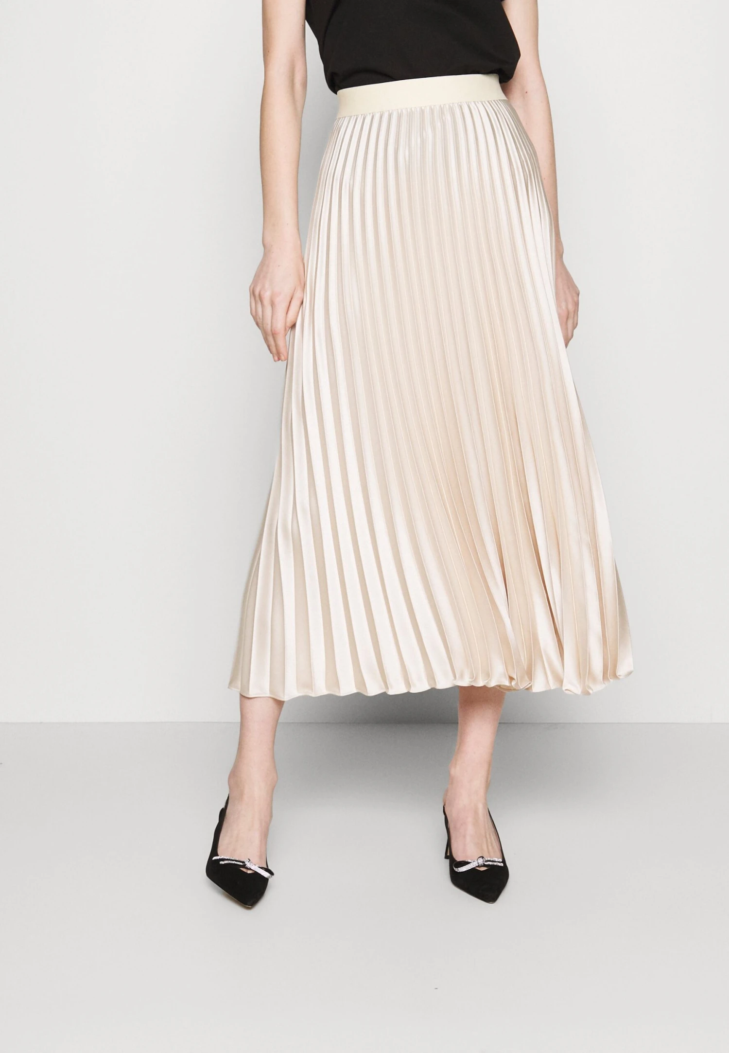 Gavino - Pleated Skirt - Avorio 1 Gavino - Pleated Skirt - Avorio