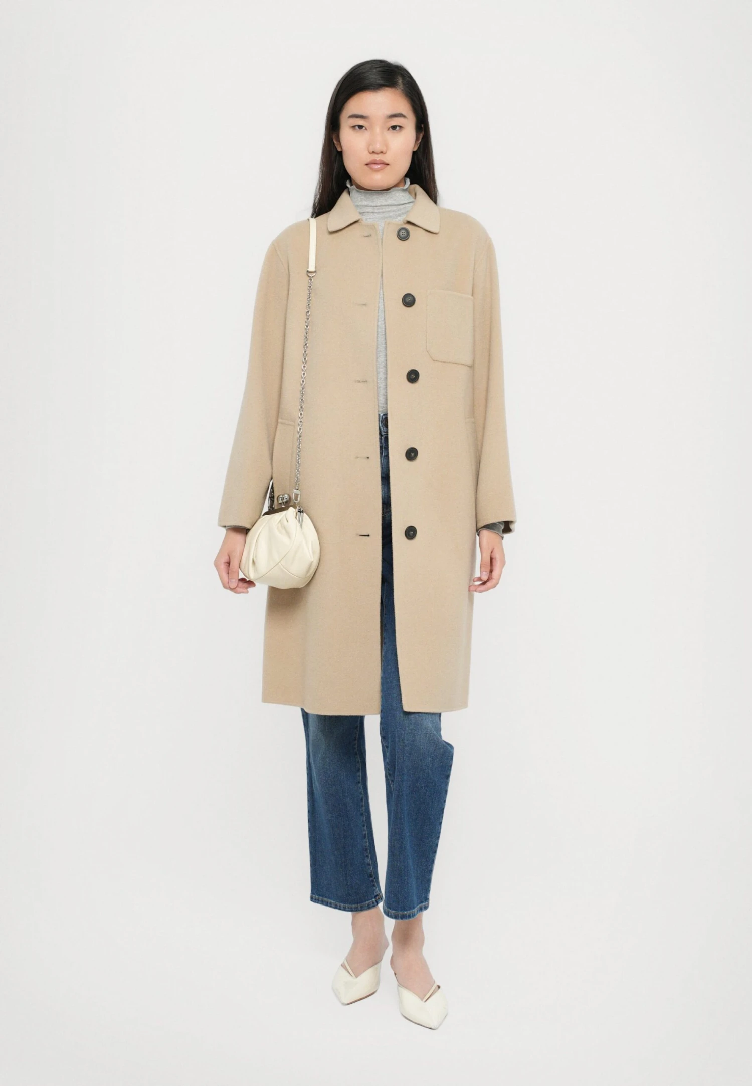 ZENONE - Classic Coat - Beige 2 ZENONE - Classic Coat - Beige - Image 2