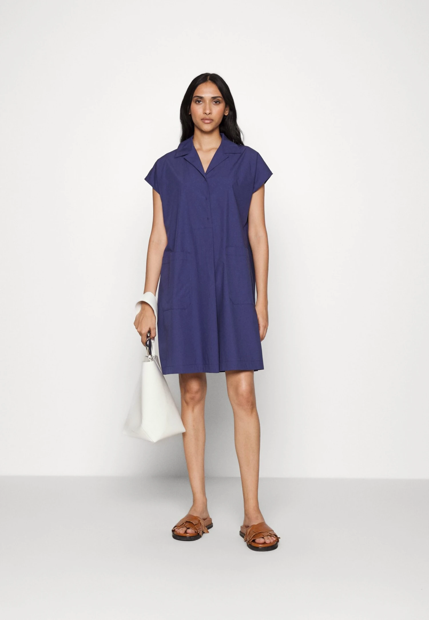 Benny - Shirt Dress - Blu Marino 2 Benny - Shirt Dress - Blu Marino - Image 2