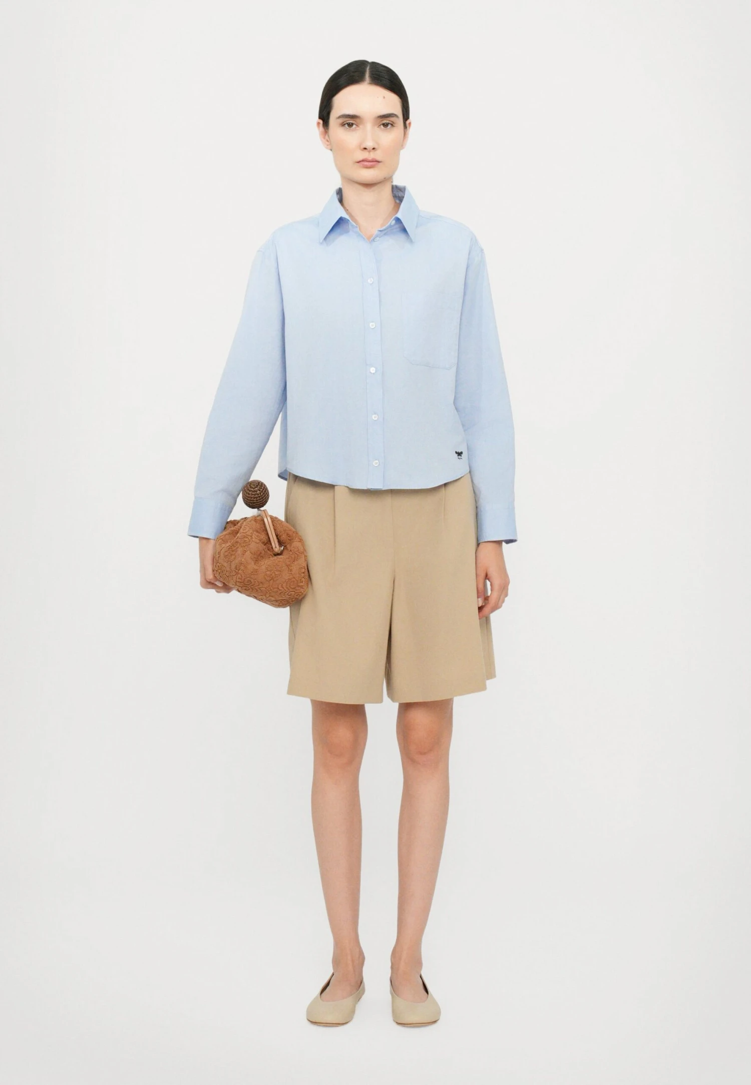 NUORO - Button-down Blouse - Azzurro 2 NUORO - Button-down Blouse - Azzurro - Image 2