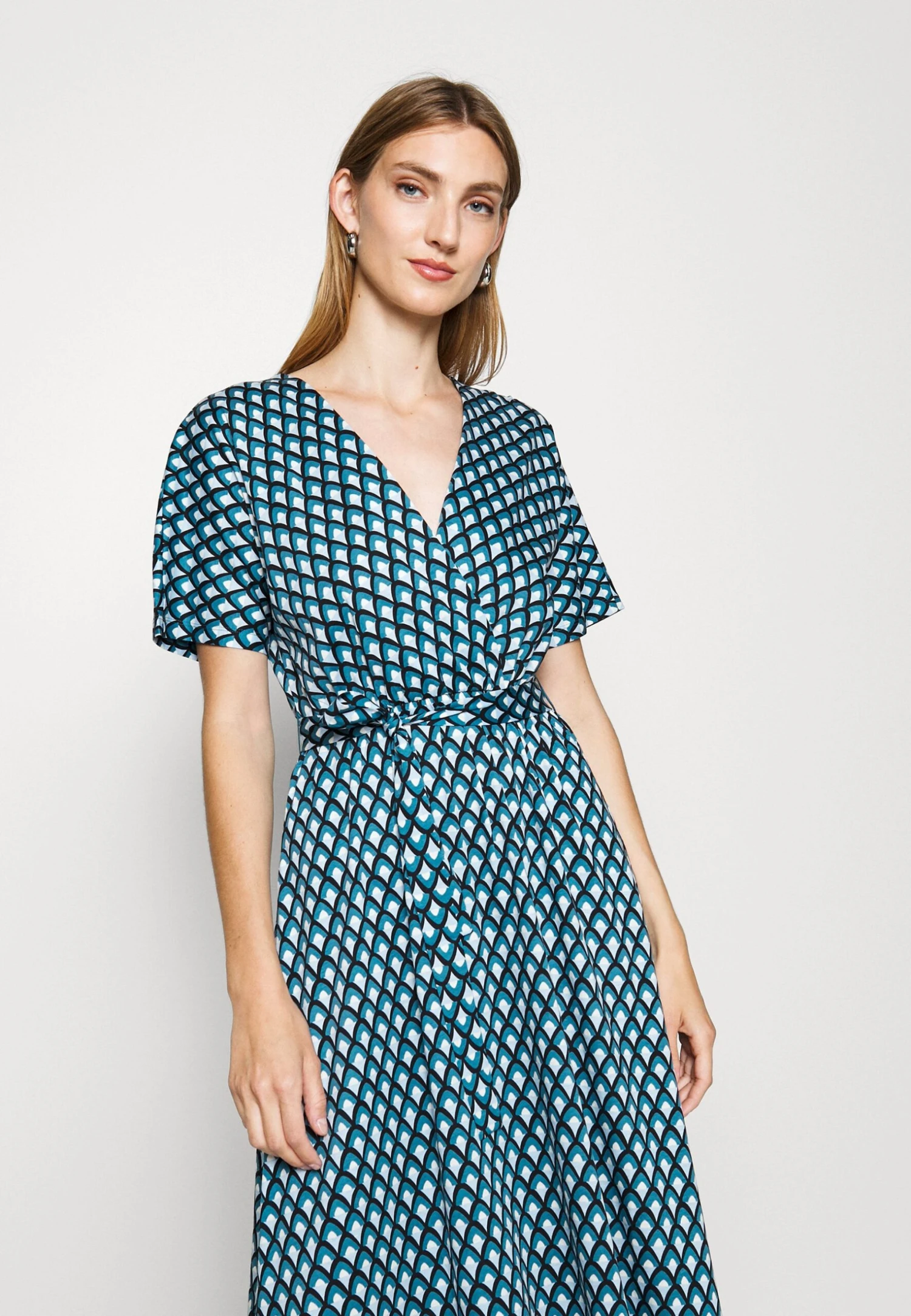 Papiro - Jersey Dress - Petrolio 4 Papiro - Jersey Dress - Petrolio - Image 4