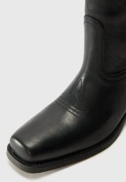 RANCH - Cowboy/biker Ankle Boot - Nero -The LBD Shop 852a61374da94263aada6e9cc54419f0