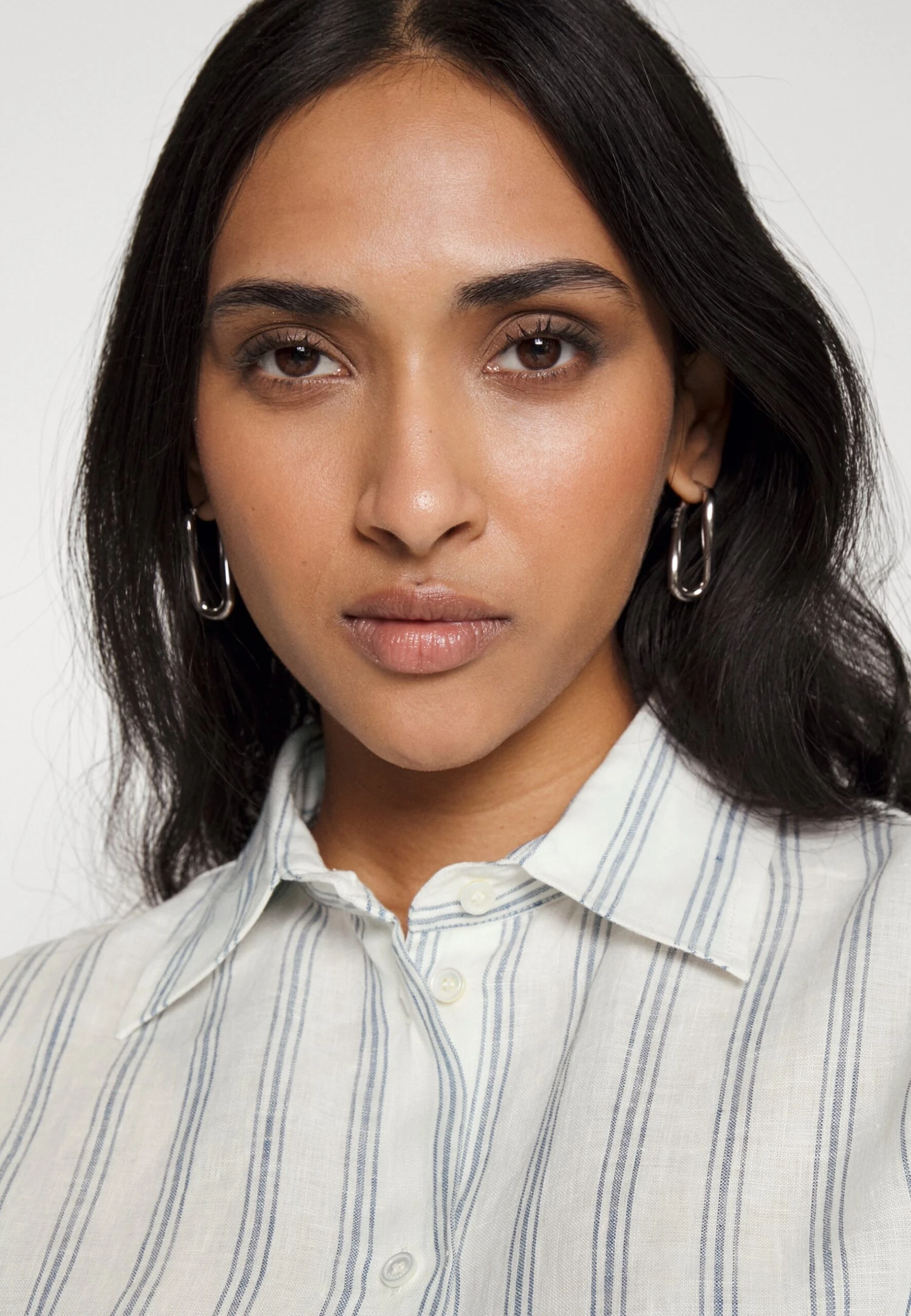 Nerina - Button-Down Blouse - Blu 6 Nerina - Button-Down Blouse - Blu - Image 6