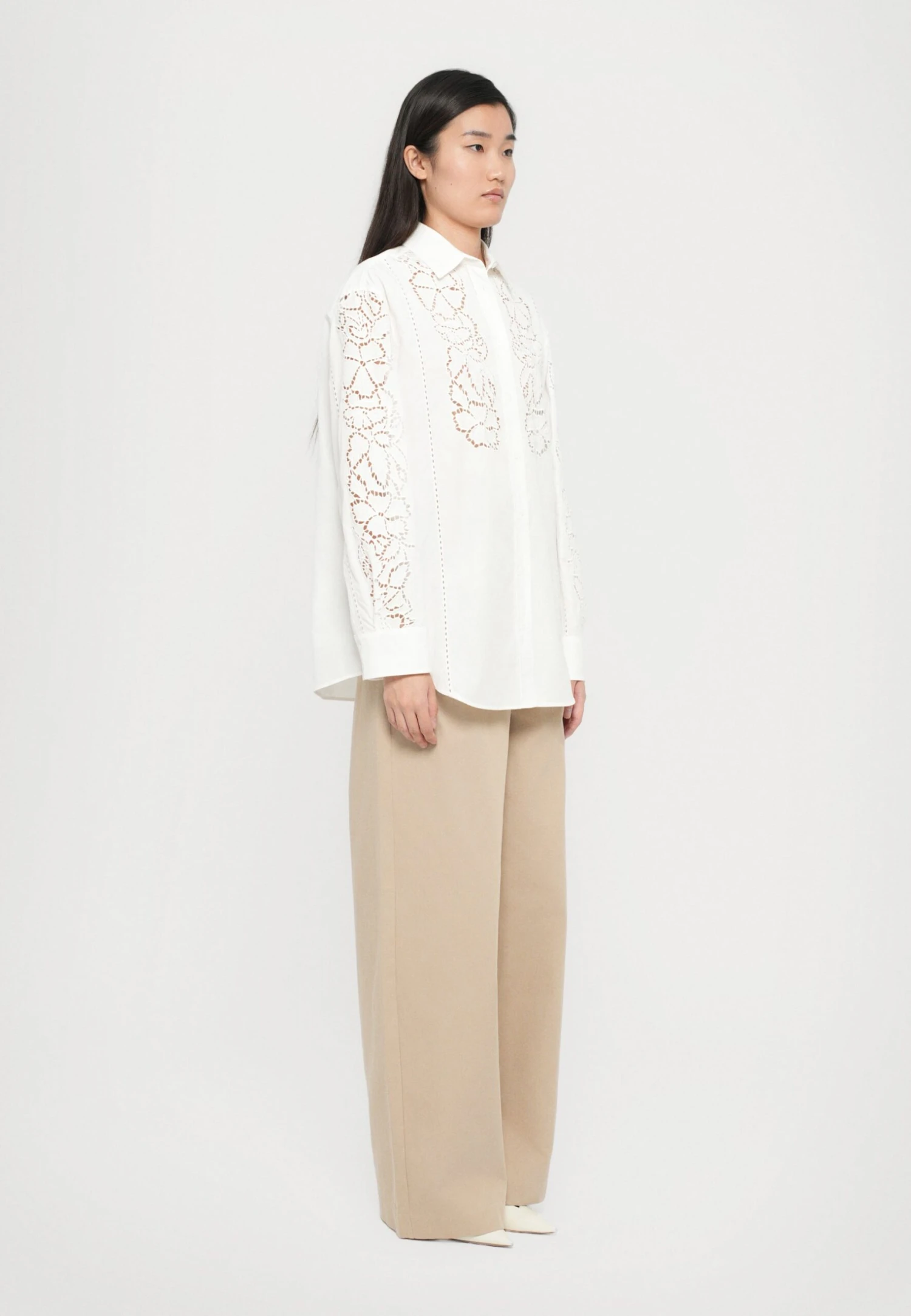 ELMI - Button-down Blouse - Bianco 4 ELMI - Button-down Blouse - Bianco - Image 4