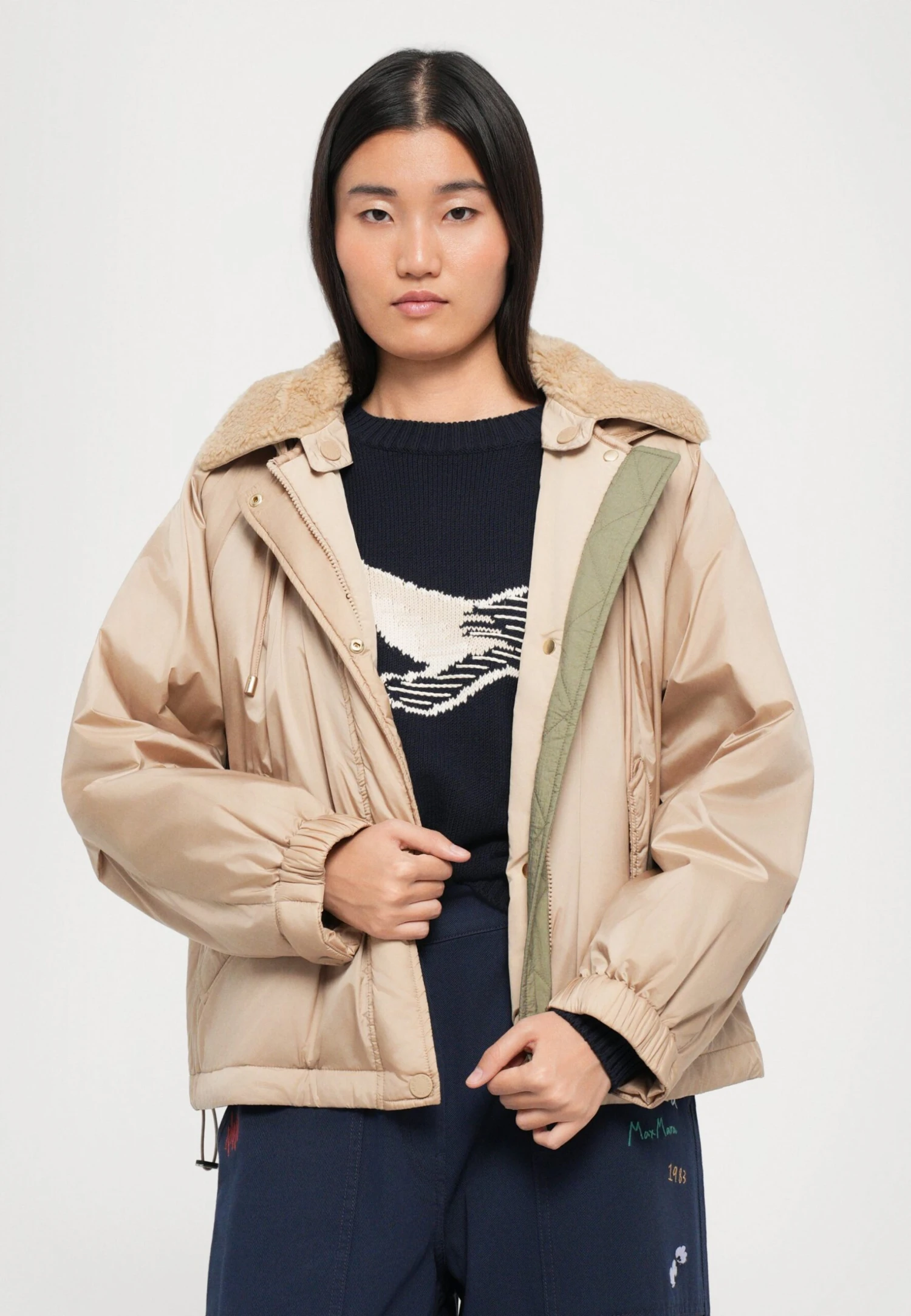 ARLES - Winter Jacket - Beige 6 ARLES - Winter Jacket - Beige - Image 6