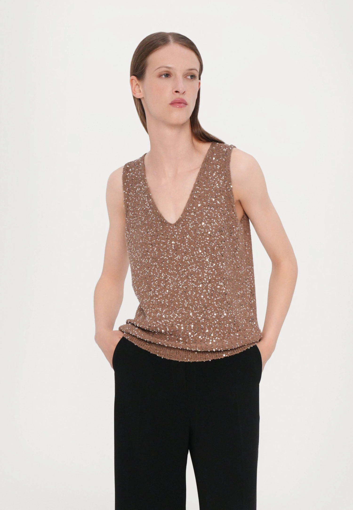 ACAICI - Top - Marron Glace' 5 ACAICI - Top - Marron Glace' - Image 5