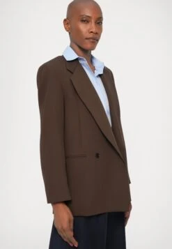 GINSENG - Blazer - Marrone Scuro -The LBD Shop 93e34b6812ea4b7a90b9ac814a961c84