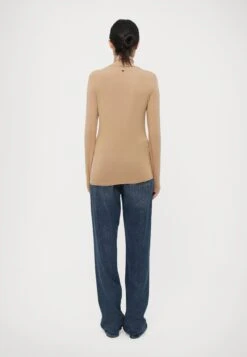 Long Sleeved Top - Cammello -The LBD Shop 9483658873004aa9b88f17f4492438e6
